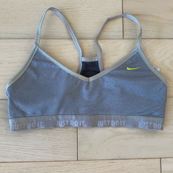 SoulCycle Nike Dri-fit Grey Sports Bra Size M - Picture 1 of 5